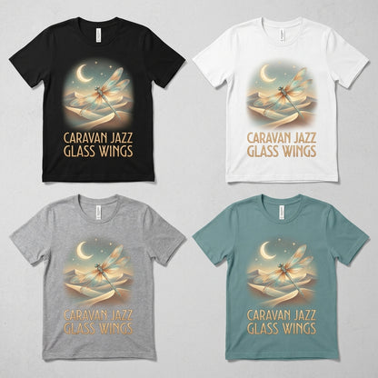 Caravan Jazz — Glass Wings Tee — design 1