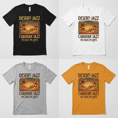 Caravan Jazz — Horizon Lines Tee — design 2
