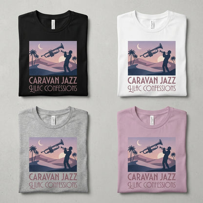 Caravan Jazz — Lilac Confessions Tee — design 2