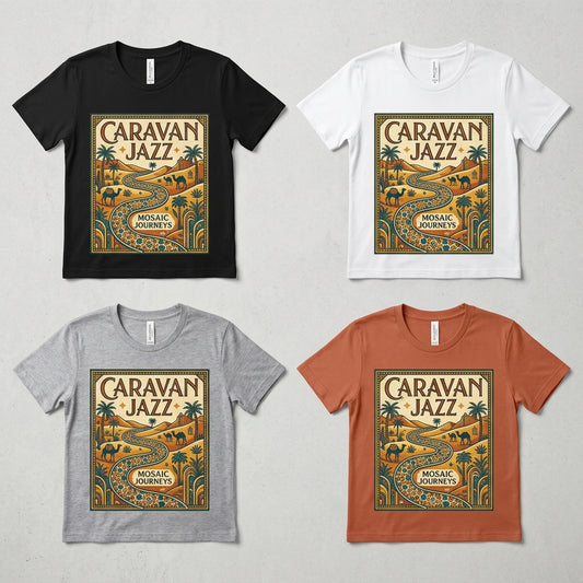 Caravan Jazz — Mosaic Journeys Tee — design 1