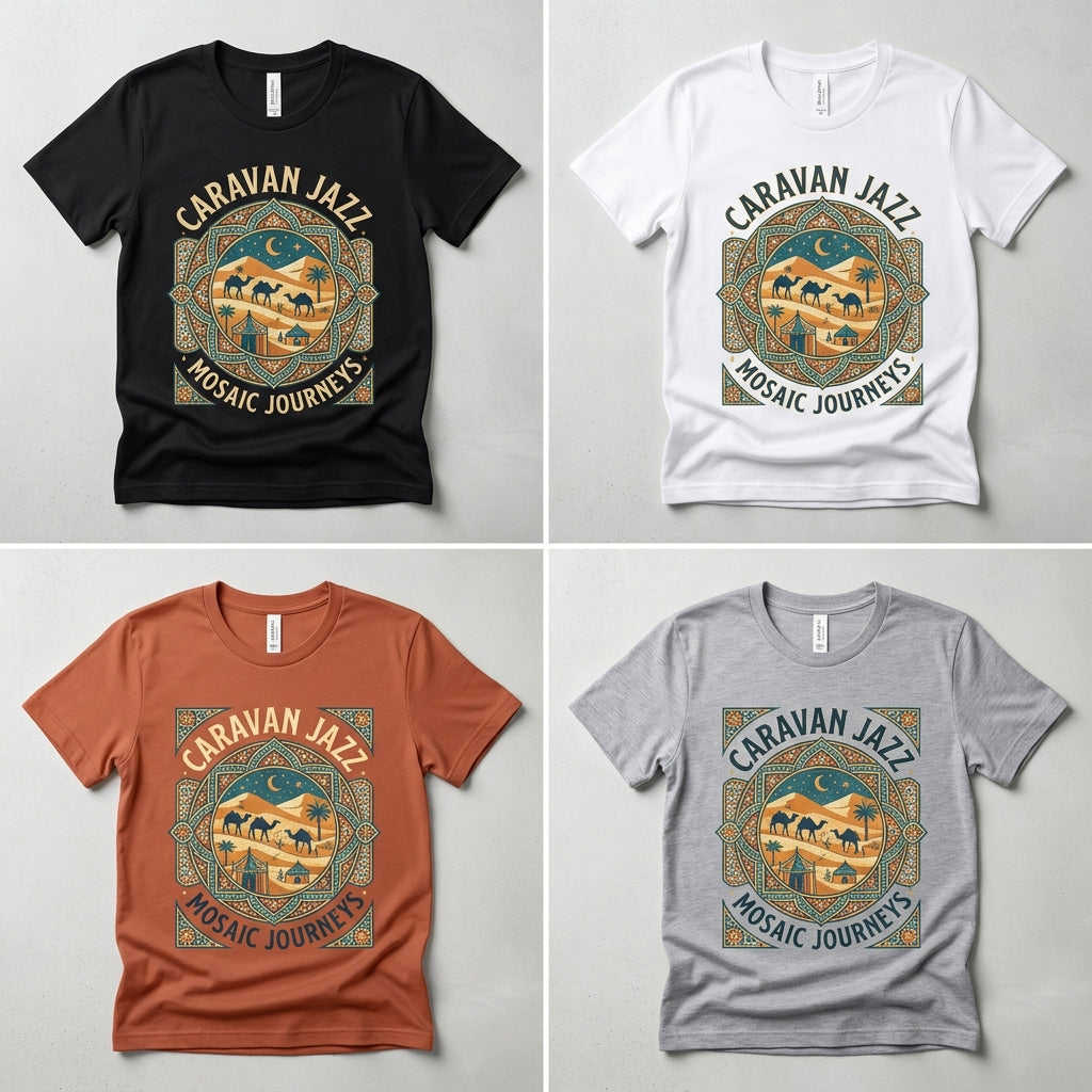 Caravan Jazz — Mosaic Journeys Tee — design 3