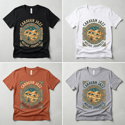 Caravan Jazz — Mosaic Journeys Tee — design 3