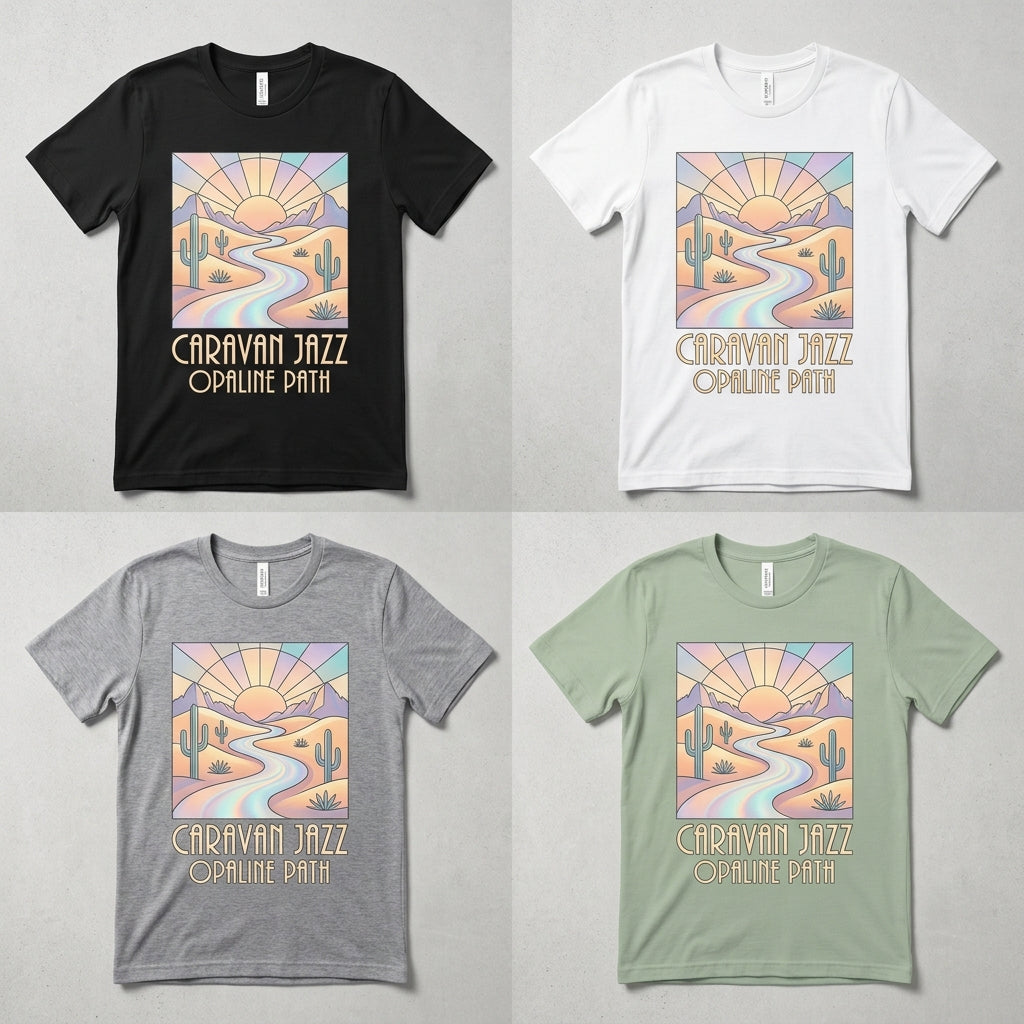 Caravan Jazz — Opaline Path Tee — design 2