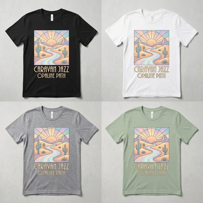 Caravan Jazz — Opaline Path Tee — design 2