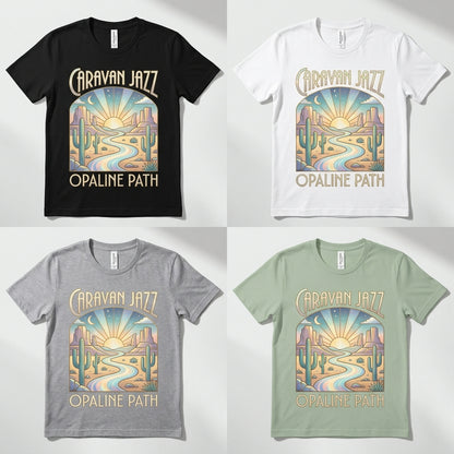 Caravan Jazz — Opaline Path Tee — design 3