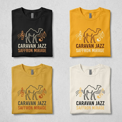 Caravan Jazz — Saffron Mirage Hoodie — design 3