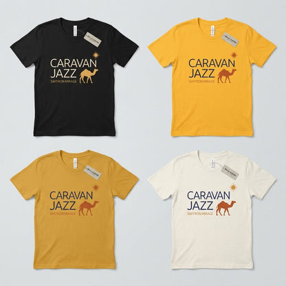 Caravan Jazz — Saffron Mirage Hoodie — design 4