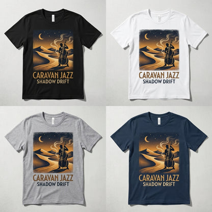 Caravan Jazz — Shadow Drift Tee — design 1