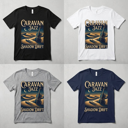 Caravan Jazz — Shadow Drift Tee — design 3