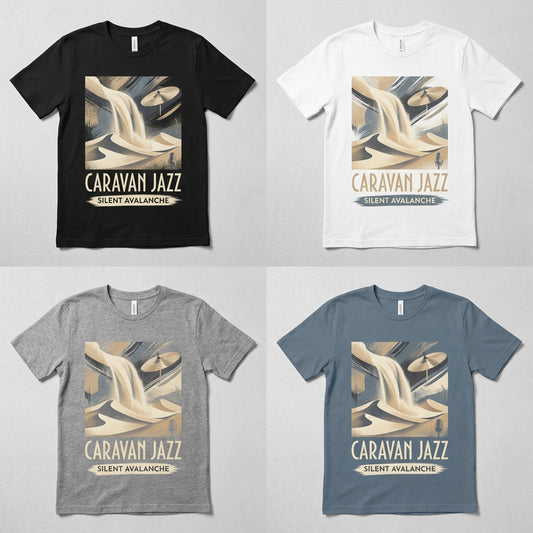 Caravan Jazz — Silent Avalanche Tee — design 1