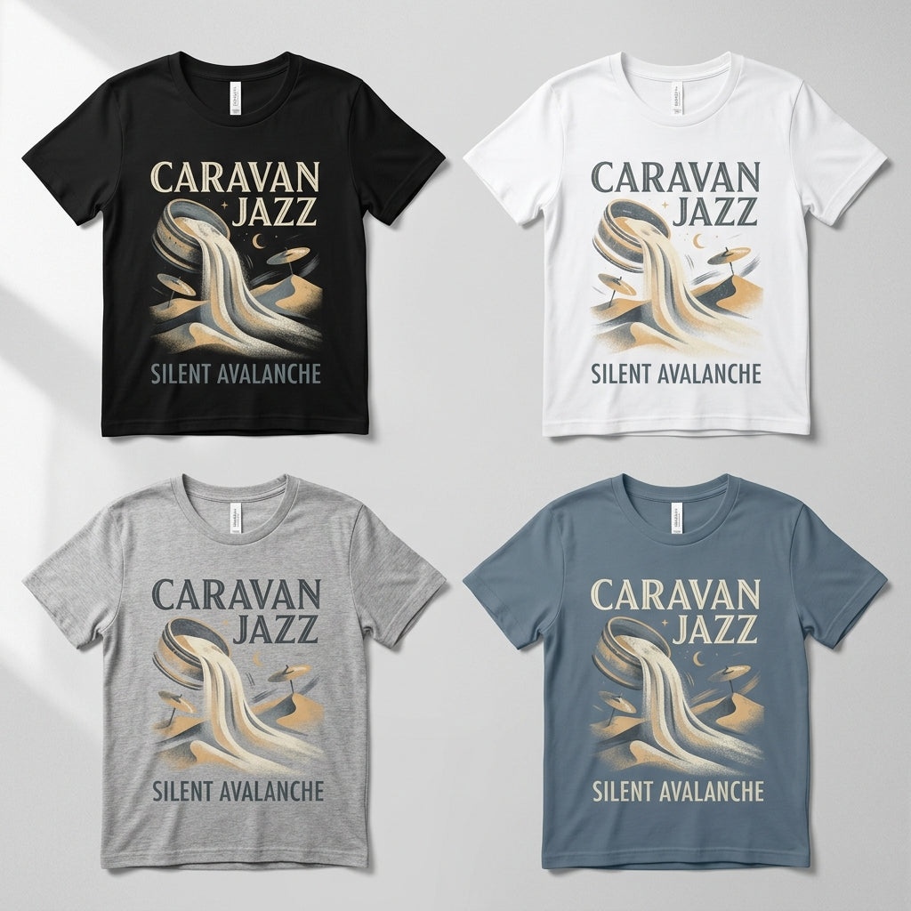 Caravan Jazz — Silent Avalanche Tee — design 2