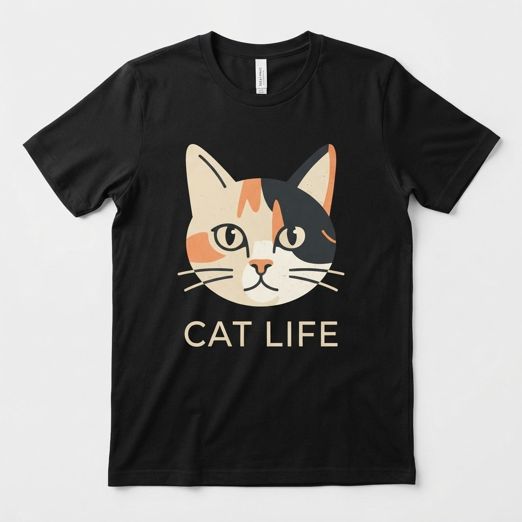 Cheap Flights to Nowhere — Cat Life Tee mockup
