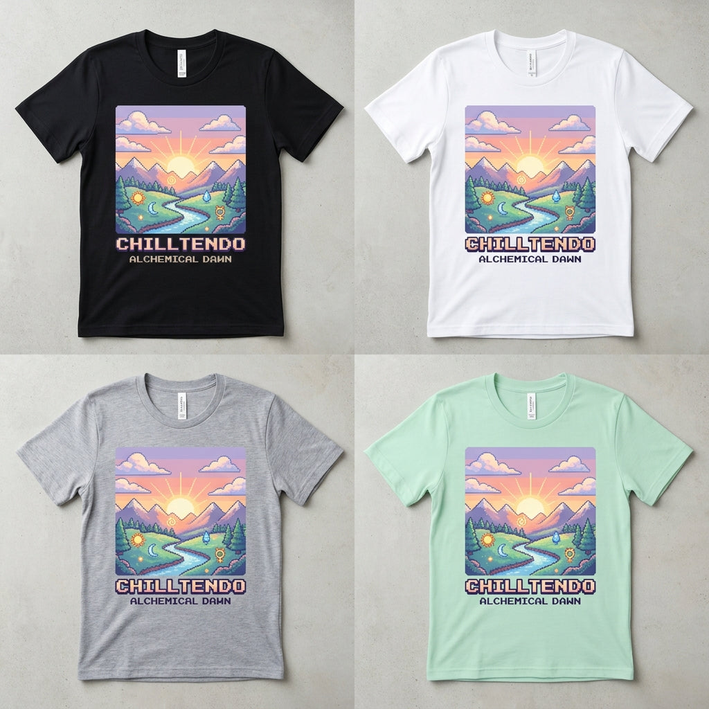 Chilltendo — Alchemical Dawn Tee — design 1