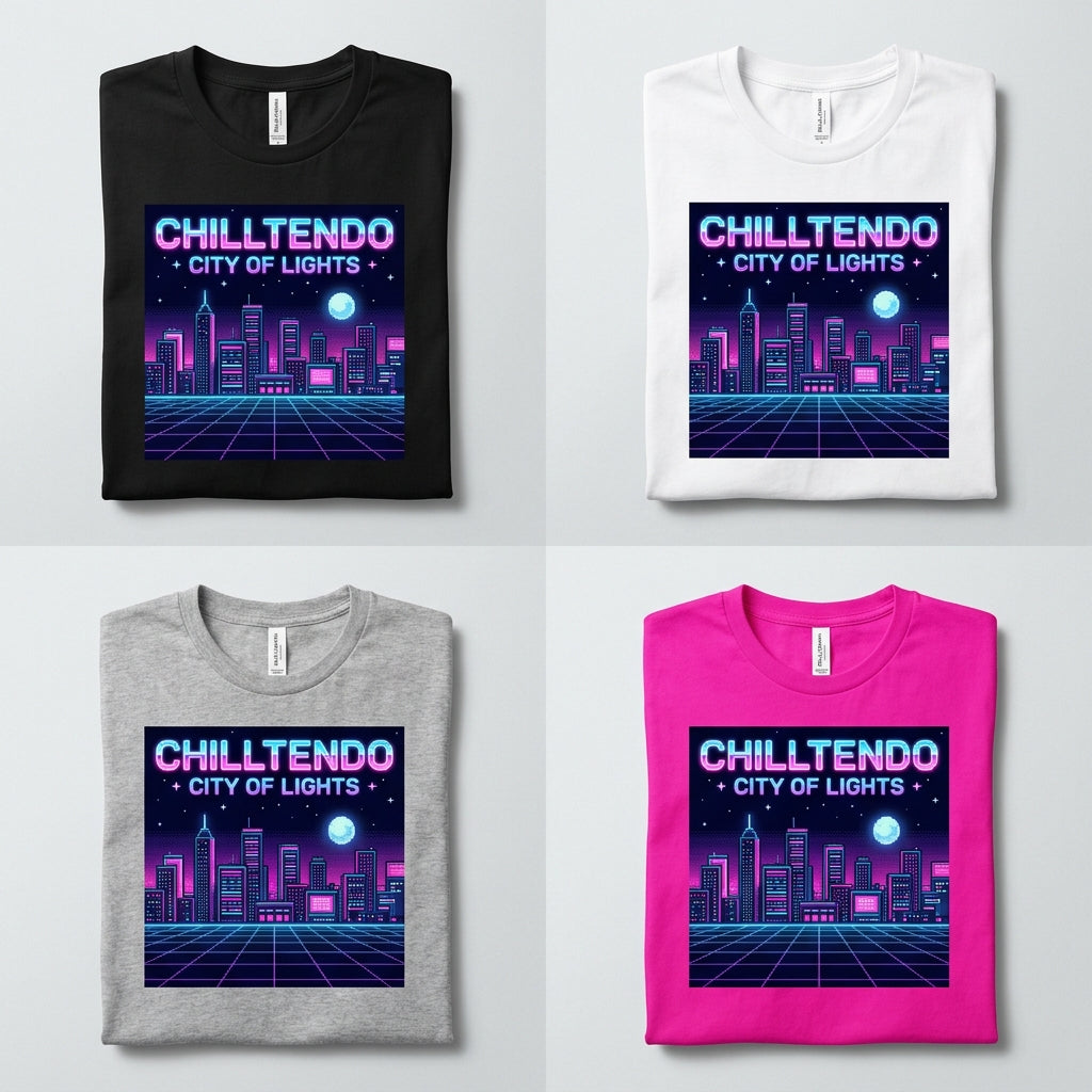 Chilltendo — City of Lights : Z Tee — design 1
