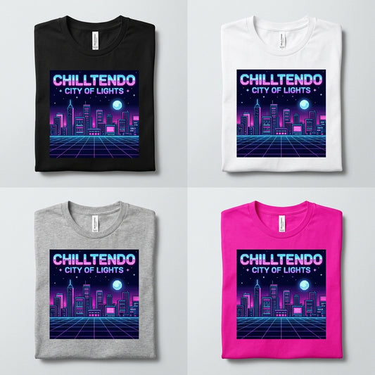 Chilltendo — City of Lights : Z Tee — design 1
