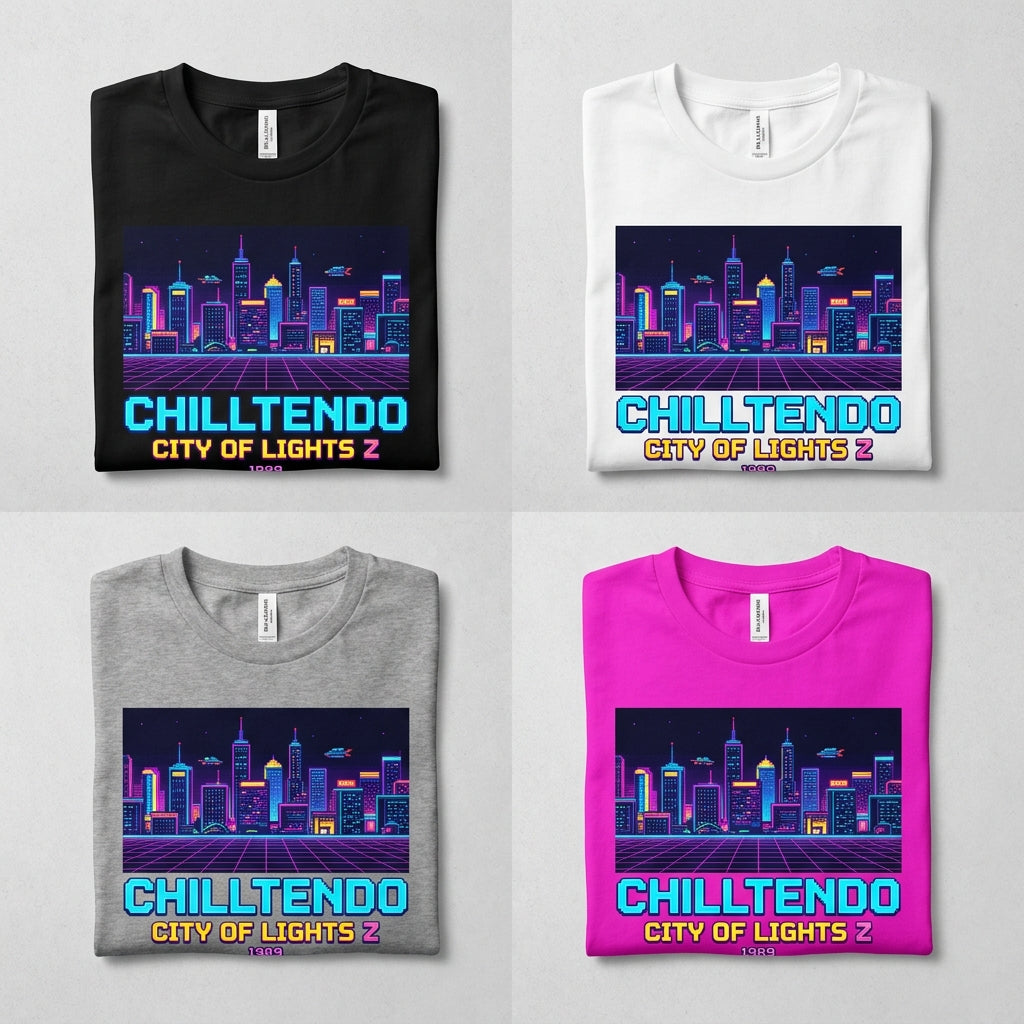 Chilltendo — City of Lights : Z Tee — design 3