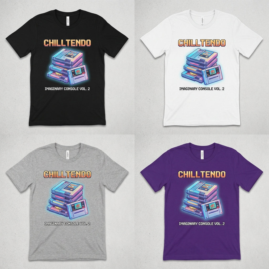 Chilltendo — Imaginary Console : Vol. 2 Tee — design 1