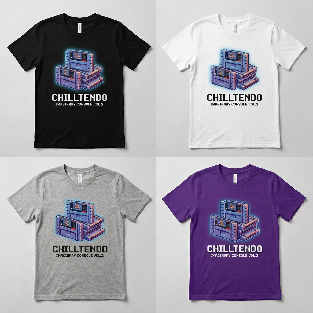 Chilltendo — Imaginary Console : Vol. 2 Tee — design 2