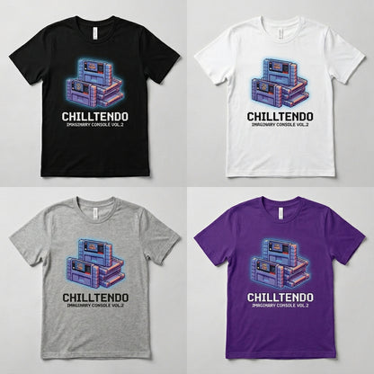 Chilltendo — Imaginary Console : Vol. 2 Tee — design 2