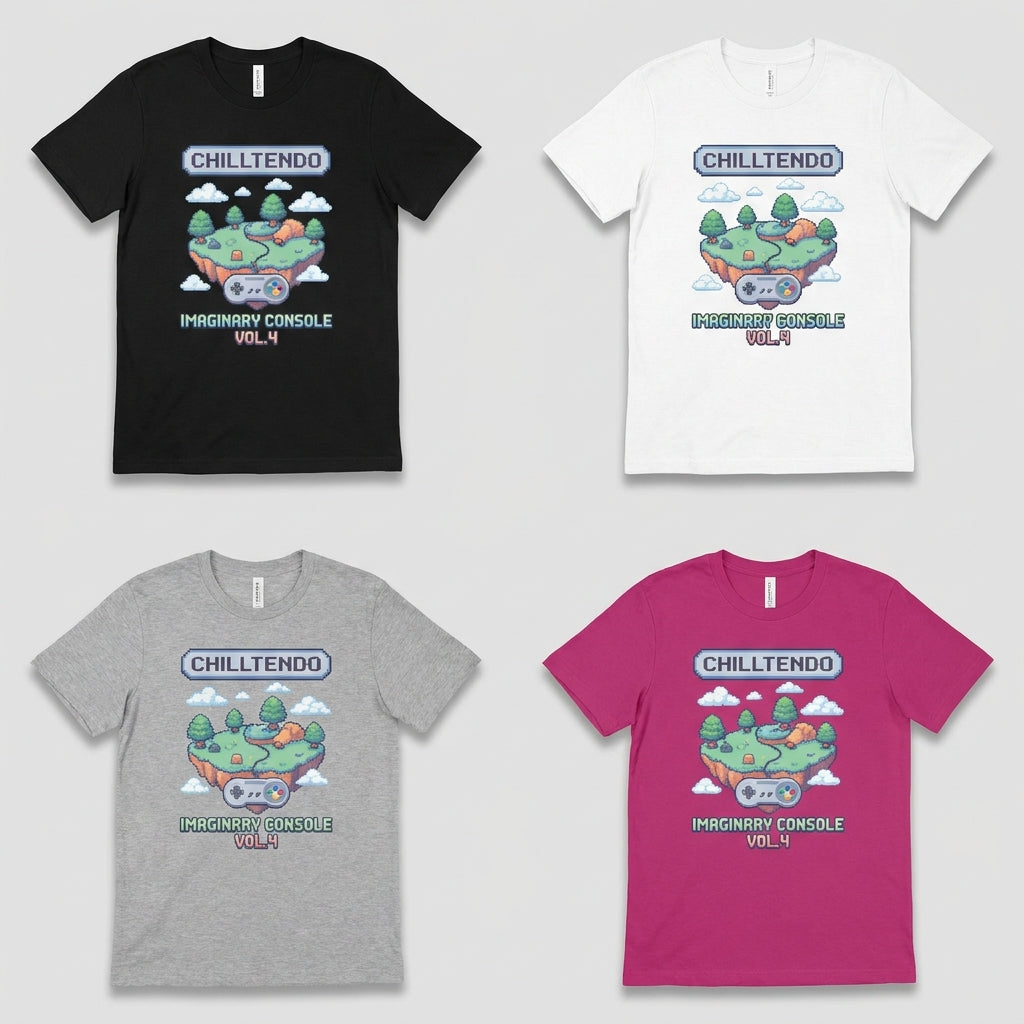 Chilltendo — Imaginary Console : Vol. 4 Tee — design 1