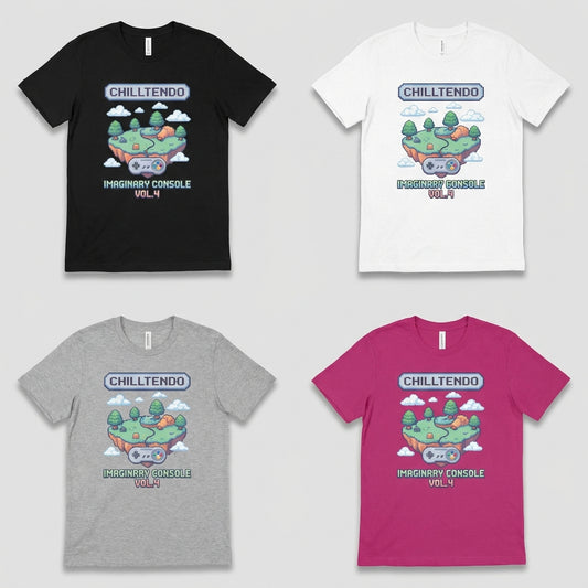 Chilltendo — Imaginary Console : Vol. 4 Tee — design 1
