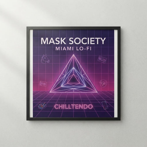 Chilltendo — Mask Society - Miami Lo-fi Poster