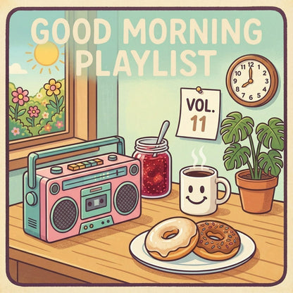 Good Morning Tapes — Good Morning Playlist : Vol 11 Pillow mockup