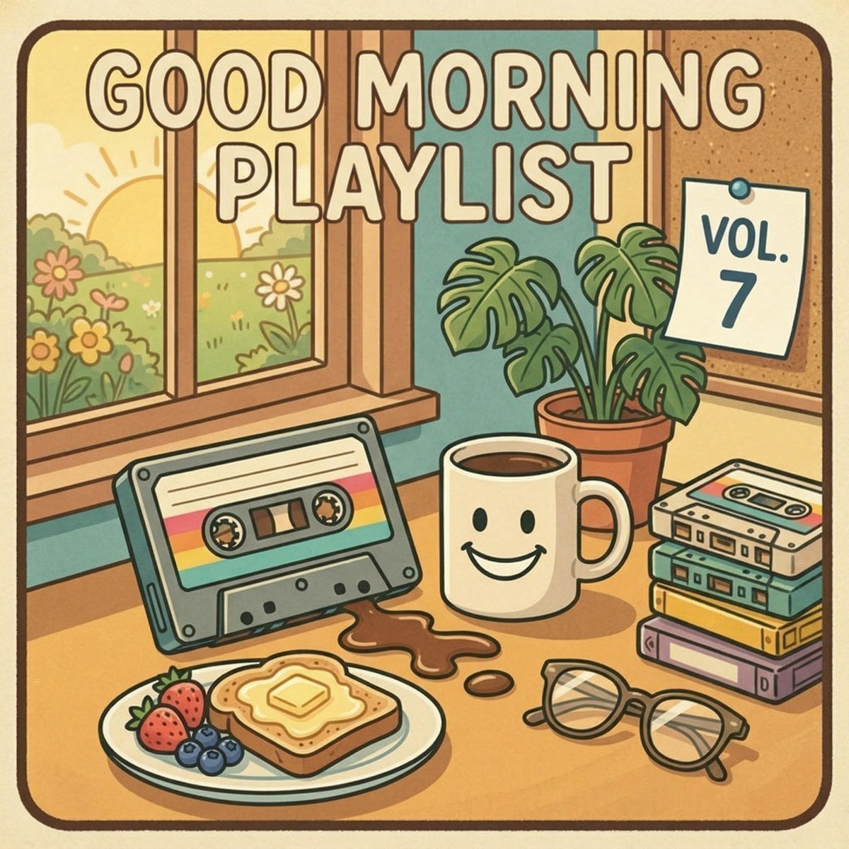 Good Morning Tapes — Good Morning Playlist Vol 7 Poster mockup