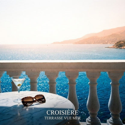 Croisière — Terasse Vue Mer Pillow mockup