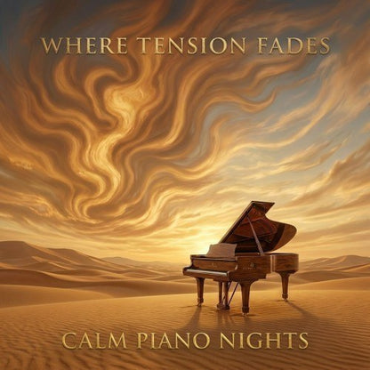 Calm Piano Nights — Where Tension Fades Mug mockup