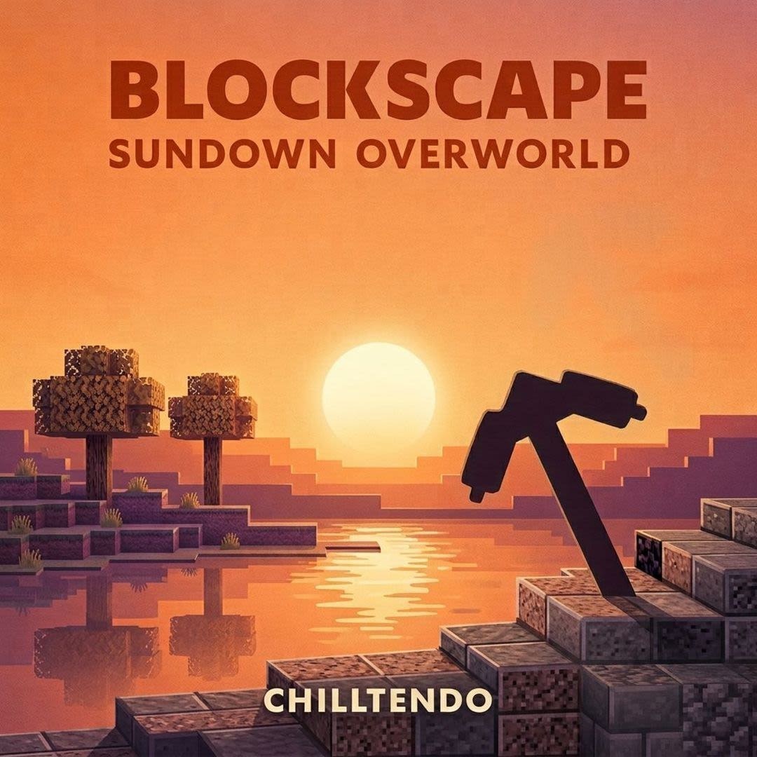 Chilltendo — Blockscape: Sundown Overworld Pillow mockup