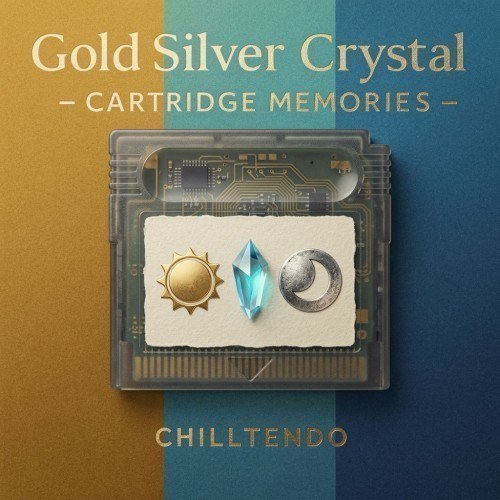 Chilltendo — Cartridge Memories Gold Silver Crystal Poster mockup
