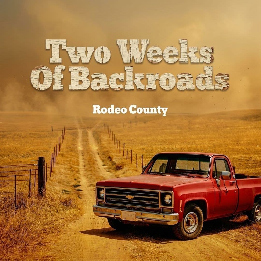 Rodeo County — Two Weeks of Backroads Pillow mockup