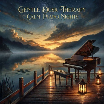Calm Piano Nights — Gentle Dusk Therapy Tote mockup