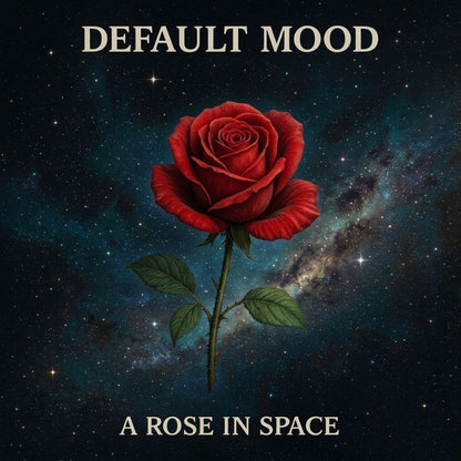Default Mood — A Rose in Space Pillow mockup