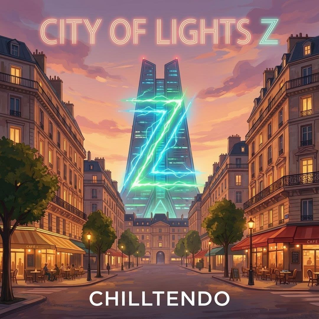Chilltendo — City of Lights : Z Hoodie mockup