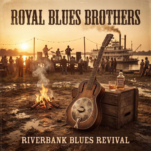 Royal Blues Brothers — Riverbank Blues Revival Tote