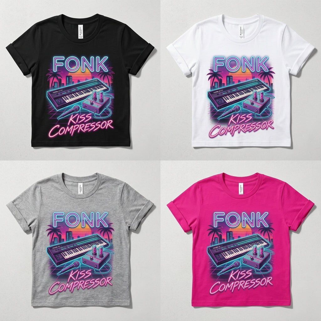 Fonk — Kiss Compressor Tee — design 3