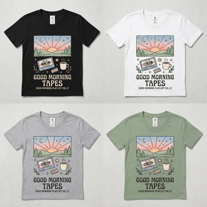 Good Morning Tapes — Good Morning Playlist : Vol 12 Tee — design 3
