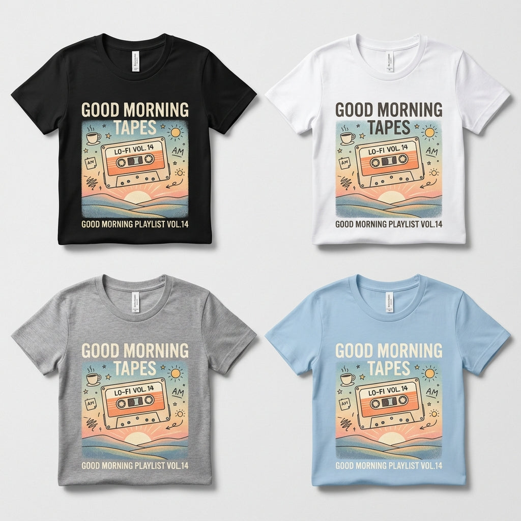 Good Morning Tapes — Good Morning Playlist : Vol 14 Tee — design 2