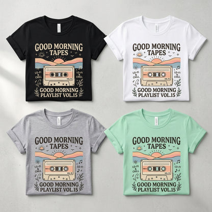 Good Morning Tapes — Good Morning Playlist : Vol 15 Tee — design 2