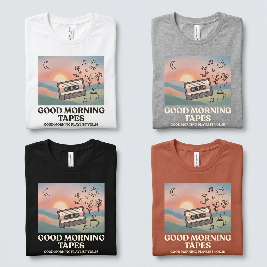 Good Morning Tapes — Good Morning Playlist : Vol 16 Tee — design 2