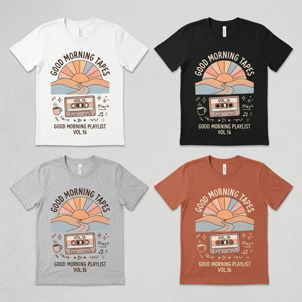 Good Morning Tapes — Good Morning Playlist : Vol 16 Tee — design 3