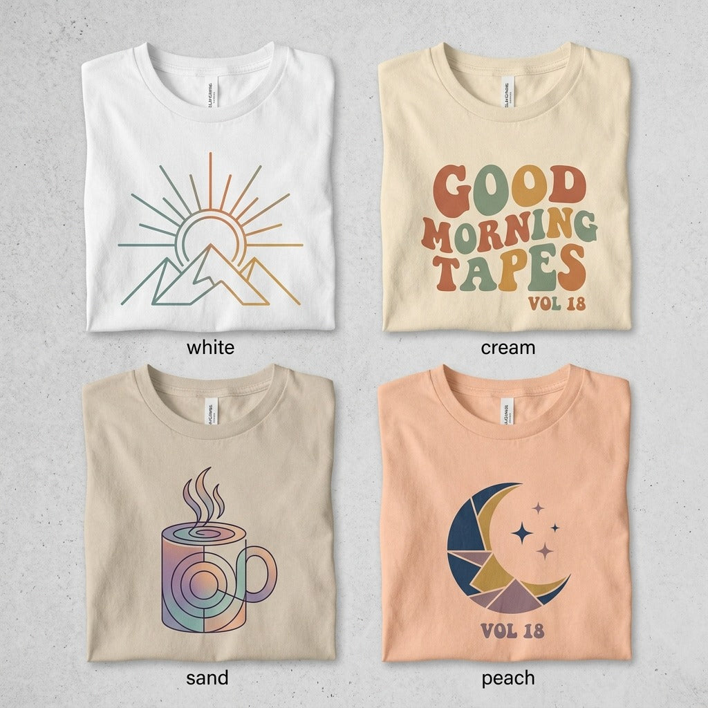 Good Morning Tapes — Good Morning Playlist : Vol 18 Tee — design 2