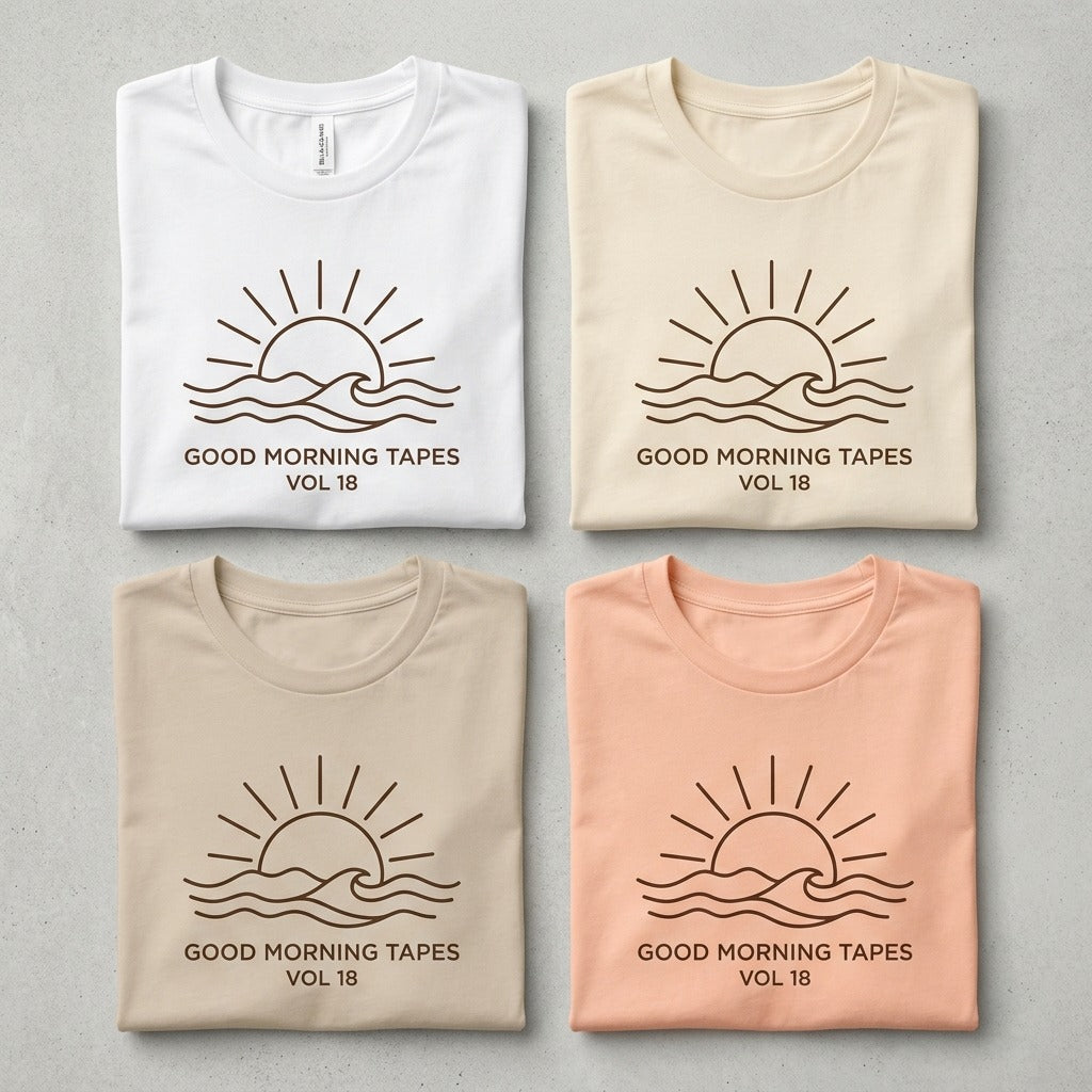 Good Morning Tapes — Good Morning Playlist : Vol 18 Tee — design 3