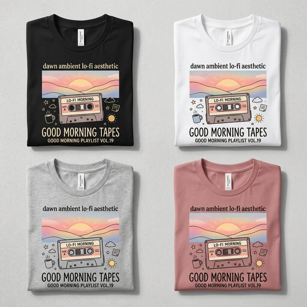 Good Morning Tapes — Good Morning Playlist : Vol 19 Tee — design 1