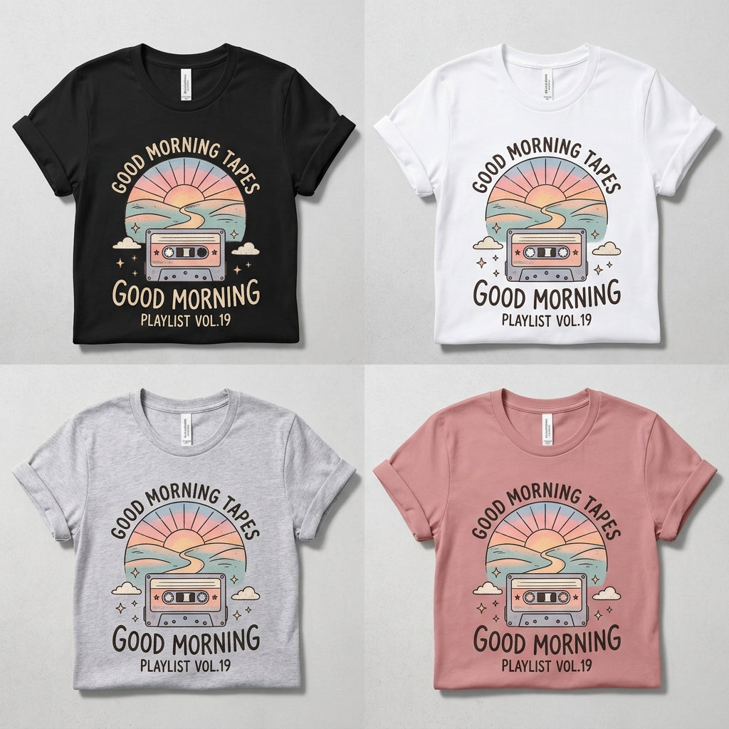Good Morning Tapes — Good Morning Playlist : Vol 19 Tee — design 2