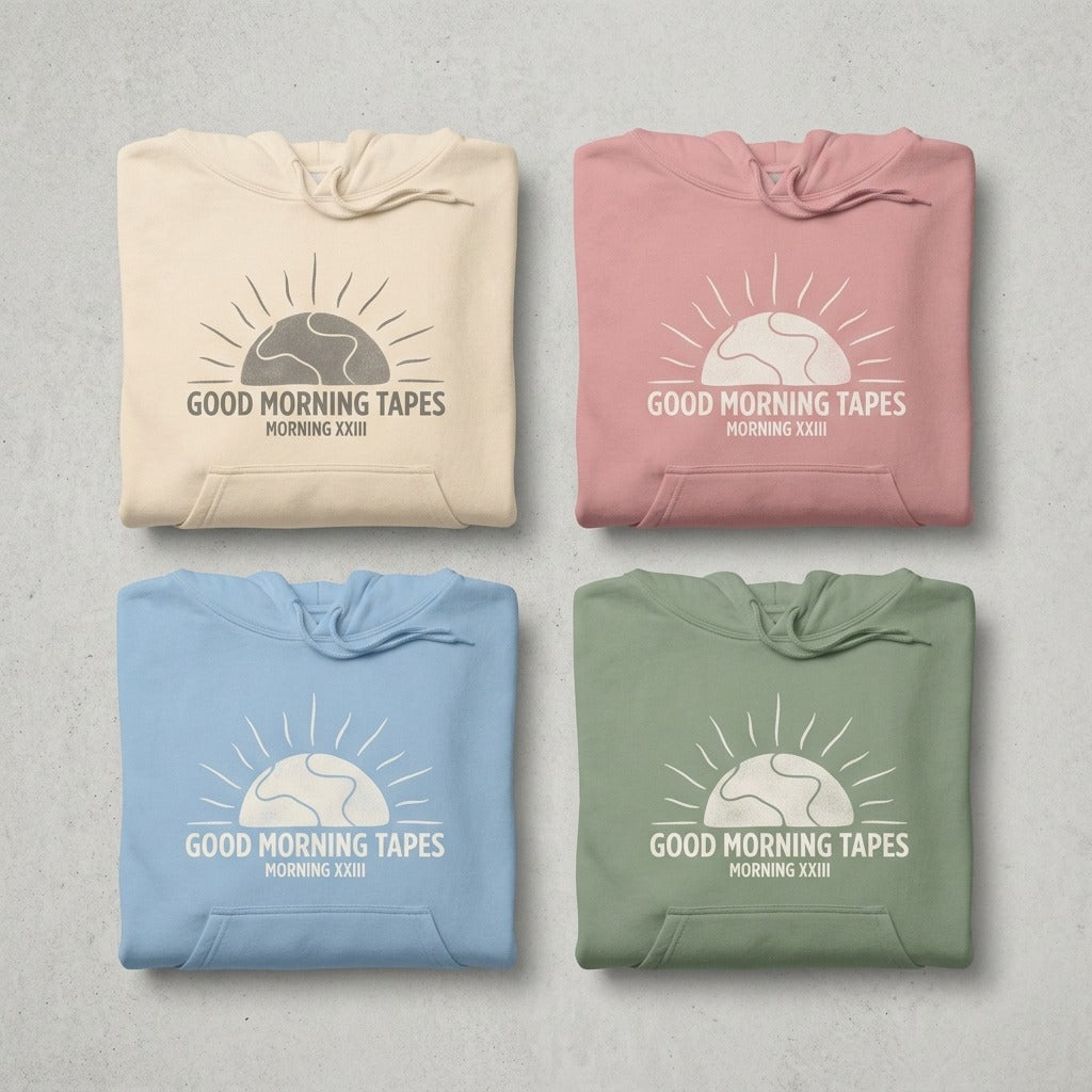 good morning tapes morning xxiii hoodie