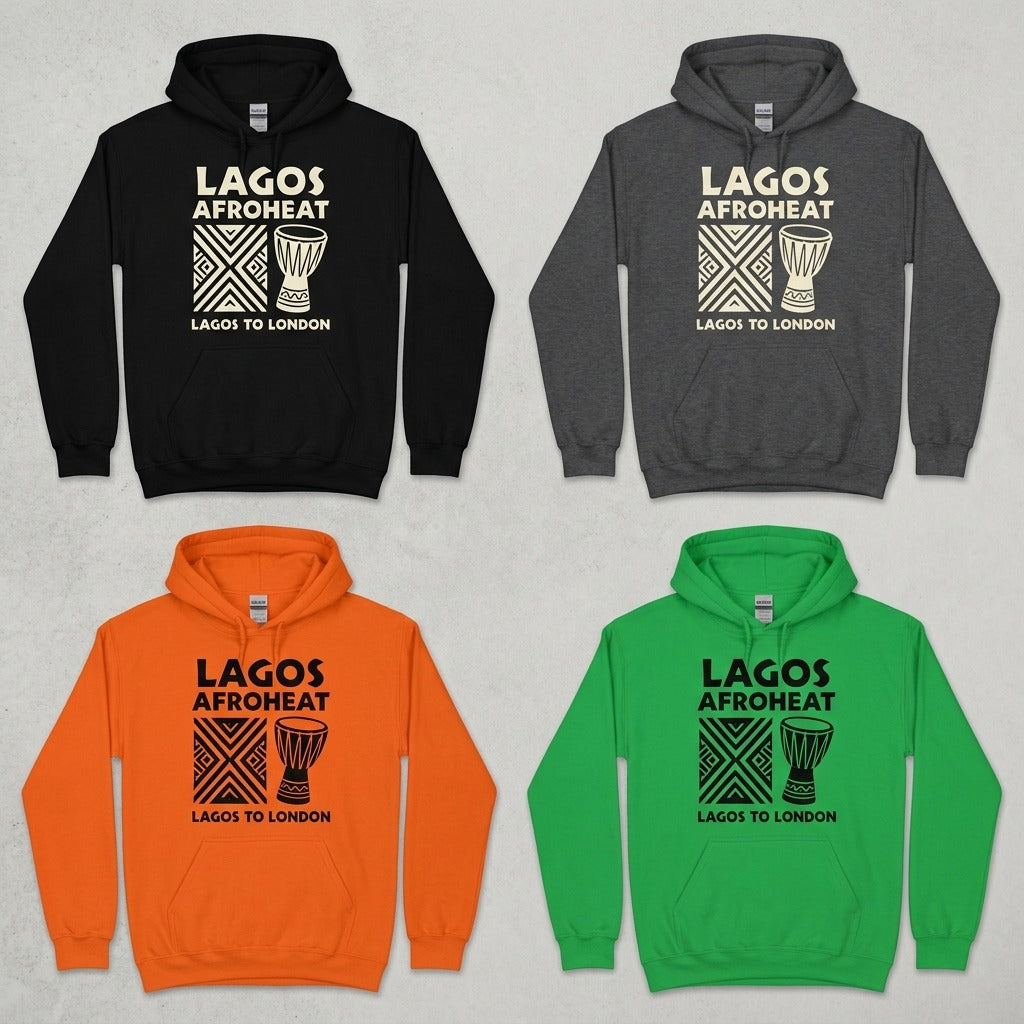 Lagos AfroHeat — Lagos to London Hoodie — design 4