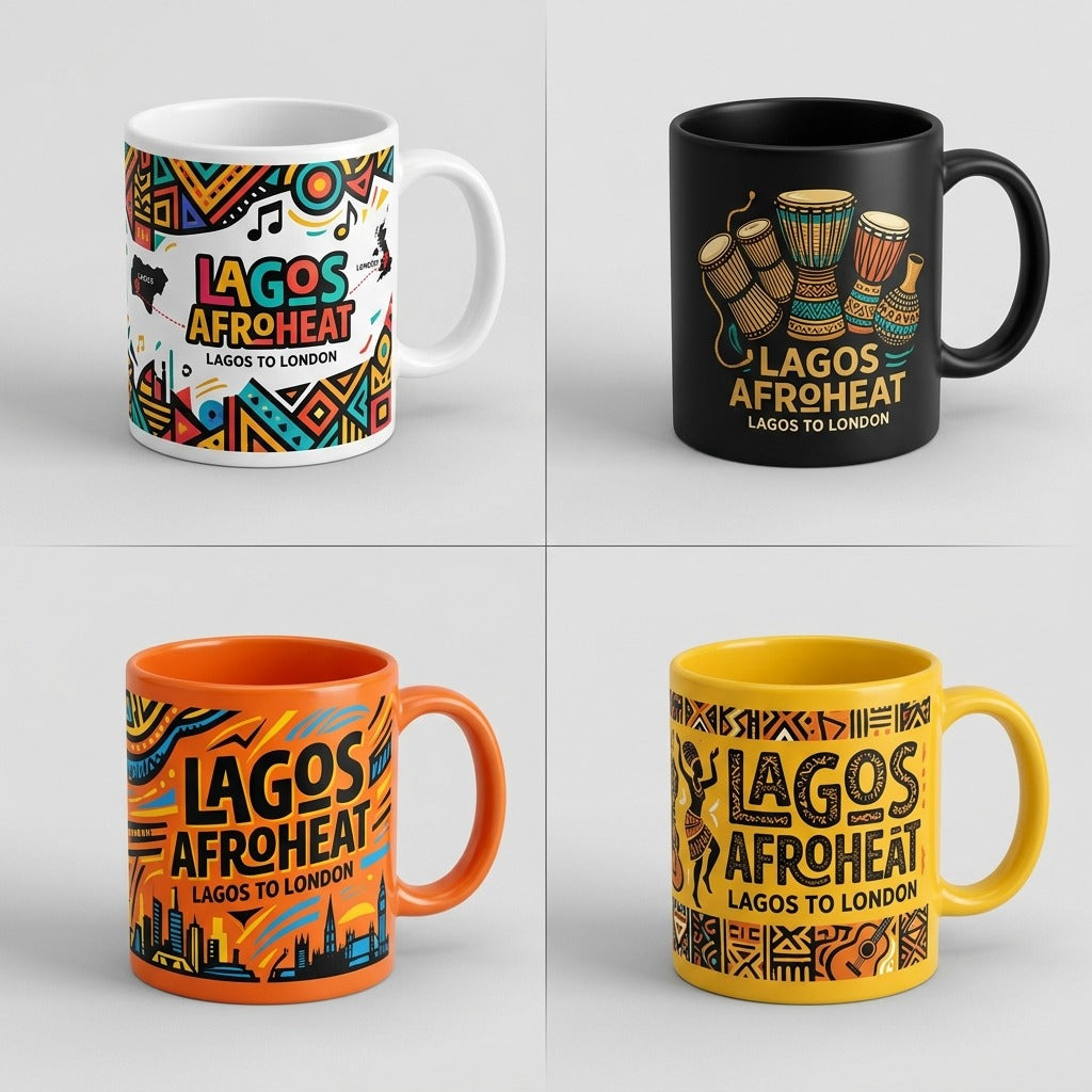 Lagos AfroHeat — Lagos to London Mug — design 2